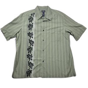 Crazy Horse by Claiborne Men's Button Down Hawaiian Shirt XL